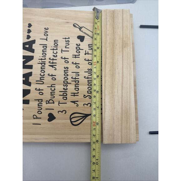 Nana Gifts, Foldable Wooden Cookbook Stand for Grandma, Unique Recipe Stand READ - Picture 11 of 14